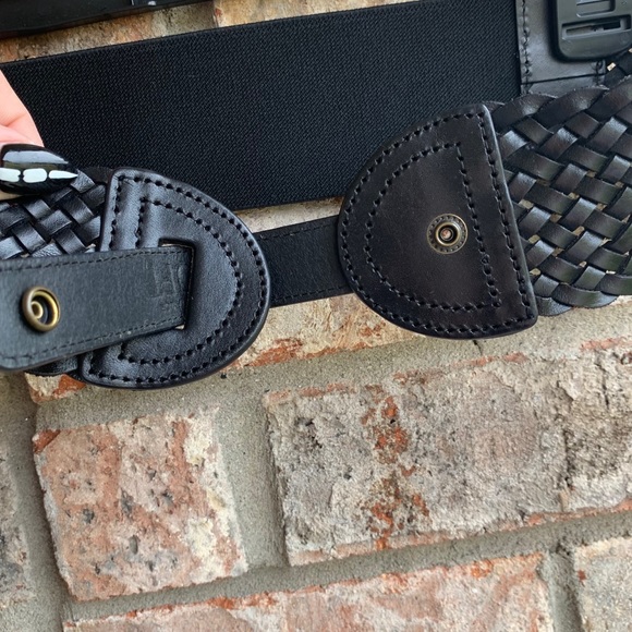 🍒💣 Faux braided leather stretchy belt - Picture 3 of 7